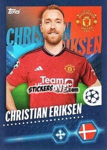 Sticker Christian Eriksen - UEFA Champions League 2023-2024
 n. 325 - Topps