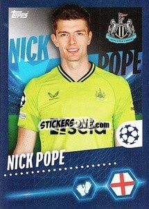 Sticker Nick Pope - UEFA Champions League 2023-2024
 - Topps