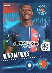 Sticker Nuno Mendes - UEFA Champions League 2023-2024
 - Topps