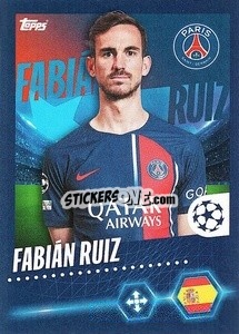 Sticker Fabián Ruiz - UEFA Champions League 2023-2024
 - Topps