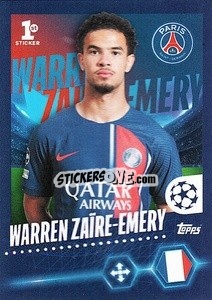 Sticker Warren Zaïre-Emery - UEFA Champions League 2023-2024
 - Topps