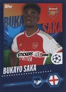 Sticker Bukayo Saka - UEFA Champions League 2023-2024
 n. 59 - Topps
