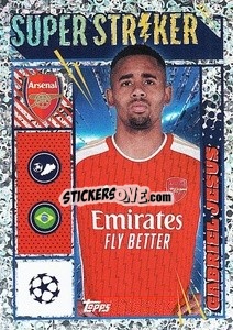Sticker Gabriel Jesus (Super Striker) - UEFA Champions League 2023-2024
 n. 60 - Topps