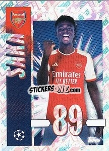 Sticker Bukayo Saka (Impact) - UEFA Champions League 2023-2024
 - Topps