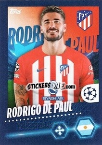 Sticker Rodrigo De Paul - UEFA Champions League 2023-2024
 - Topps