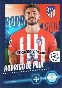 Sticker Rodrigo De Paul - UEFA Champions League 2023-2024
 n. 73 - Topps