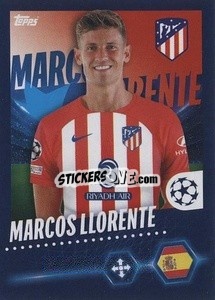 Sticker Marcos Llorente - UEFA Champions League 2023-2024
 n. 74 - Topps