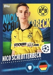 Sticker Nico Schlotterbeck - UEFA Champions League 2023-2024
 - Topps