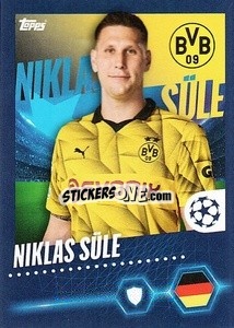 Sticker Niklas Süle - UEFA Champions League 2023-2024
 n. 90 - Topps