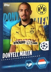Sticker Donyell Malen - UEFA Champions League 2023-2024
 n. 100 - Topps