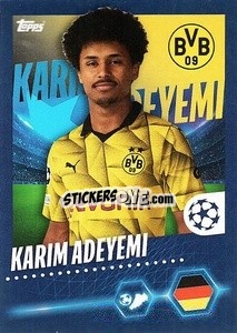 Sticker Karim Adeyemi - UEFA Champions League 2023-2024
 - Topps