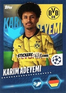 Sticker Karim Adeyemi - UEFA Champions League 2023-2024
 n. 101 - Topps