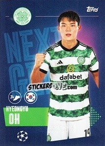 Sticker Hyeongyu Oh (Next Gen) - UEFA Champions League 2023-2024
 - Topps