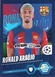 Sticker Ronald Araújo - UEFA Champions League 2023-2024
 - Topps