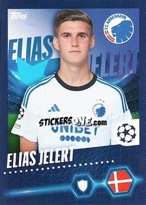 Sticker Elias Jelert - UEFA Champions League 2023-2024
 - Topps