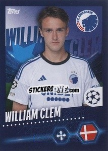 Sticker William Clem - UEFA Champions League 2023-2024
 - Topps