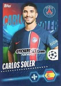Sticker Carlos Soler - UEFA Champions League 2023-2024
 n. 363 - Topps
