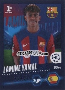 Sticker Lamine Yamal - UEFA Champions League 2023-2024
 - Topps