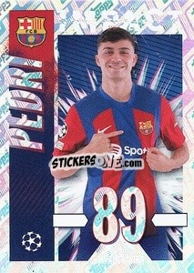 Sticker Pedri (Impact) - UEFA Champions League 2023-2024
 n. 141 - Topps