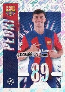 Sticker Pedri (Impact) - UEFA Champions League 2023-2024
 - Topps