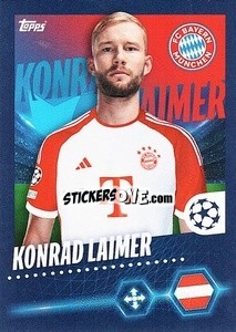 Sticker Konrad Laimer - UEFA Champions League 2023-2024
 n. 152 - Topps