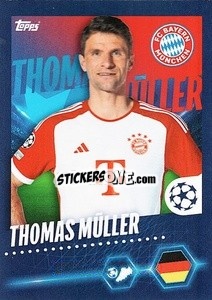 Sticker Thomas Müller - UEFA Champions League 2023-2024
 n. 153 - Topps