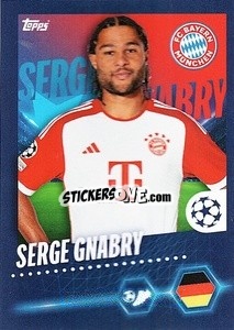 Sticker Serge Gnabry - UEFA Champions League 2023-2024
 n. 155 - Topps