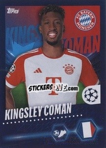 Sticker Kingsley Coman - UEFA Champions League 2023-2024
 n. 158 - Topps