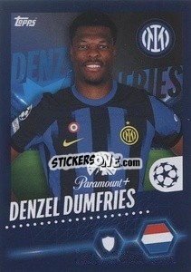 Sticker Denzel Dumfries - UEFA Champions League 2023-2024
 n. 163 - Topps