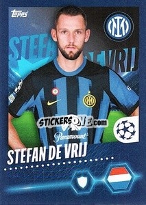 Sticker Stefan de Vrij - UEFA Champions League 2023-2024
 n. 164 - Topps