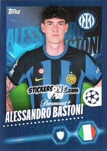 Sticker Alessandro Bastoni - UEFA Champions League 2023-2024
 n. 165 - Topps