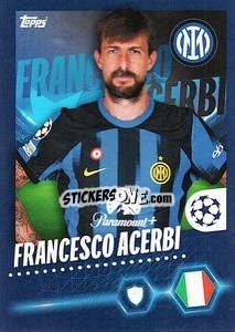 Sticker Francesco Acerbi - UEFA Champions League 2023-2024
 n. 168 - Topps
