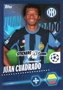 Sticker Juan Cuadrado - UEFA Champions League 2023-2024
 n. 170 - Topps