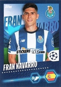 Cromo Fran Navarro - UEFA Champions League 2023-2024
 - Topps