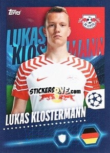 Sticker Lukas Klostermann - UEFA Champions League 2023-2024
 n. 374 - Topps