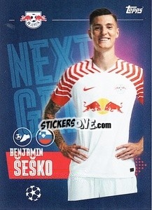 Sticker Benjamin Šeško (Next Gen) - UEFA Champions League 2023-2024
 - Topps
