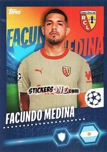 Sticker Facundo Medina - UEFA Champions League 2023-2024
 - Topps