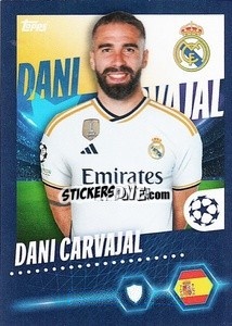 Sticker Dani Carvajal - UEFA Champions League 2023-2024
 n. 410 - Topps