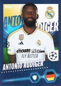 Sticker Antonio Rüdiger - UEFA Champions League 2023-2024
 n. 413 - Topps