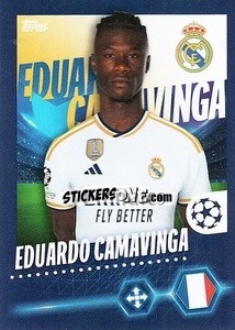Sticker Eduardo Camavinga - UEFA Champions League 2023-2024
 n. 417 - Topps