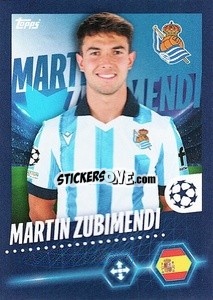 Sticker Martín Zubimendi - UEFA Champions League 2023-2024
 - Topps