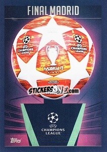 Sticker Final Madrid 2019 - UEFA Champions League 2023-2024
 n. 654 - Topps
