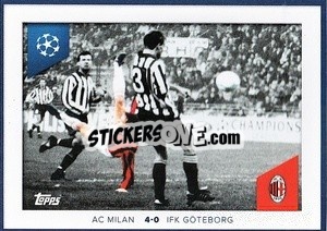 Sticker Marco Van Basten (Ac Milan 4-0 Ifk Göteborg 1992/93)