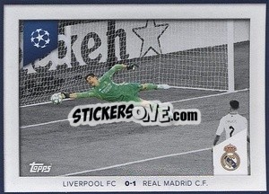 Sticker Thibaut Courtois (Liverpool Fc 0-1 Real Madrid C.F. 2021/22) - UEFA Champions League 2023-2024
 n. 664 - Topps