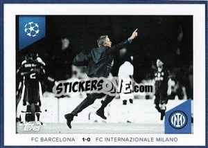 Sticker José Mourinho (Fc Barcelona 1-0 Fc Internazionale Milano 2009/10)