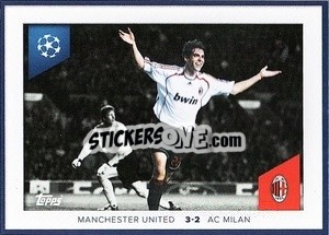 Sticker Kaká (Mancnester United 3 2 Ac Miian 2006/07)