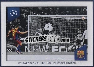 Sticker David Villa (Fc Barcelona 3-1 Manchester United 2010/2011)