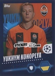 Sticker Yukhym Konoplya - UEFA Champions League 2023-2024
 - Topps