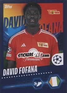 Sticker David Fofana - UEFA Champions League 2023-2024
 - Topps