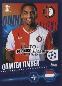 Sticker Quinten Timber - UEFA Champions League 2023-2024
 - Topps